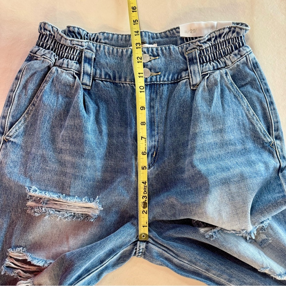 NWT PETRA153 High-Rise Paper-Bag Retro Jeans 100% Cotton (11/29) - Picture 10 of 15